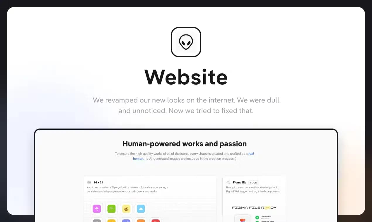 Ayo Icons v2.0 - Revamped the website