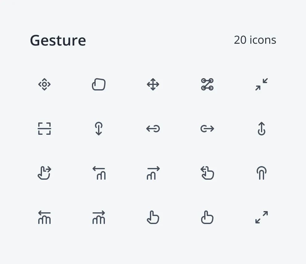Neu Icons - Gesture