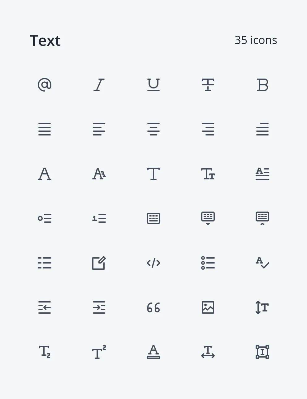 Neu Icons - Text