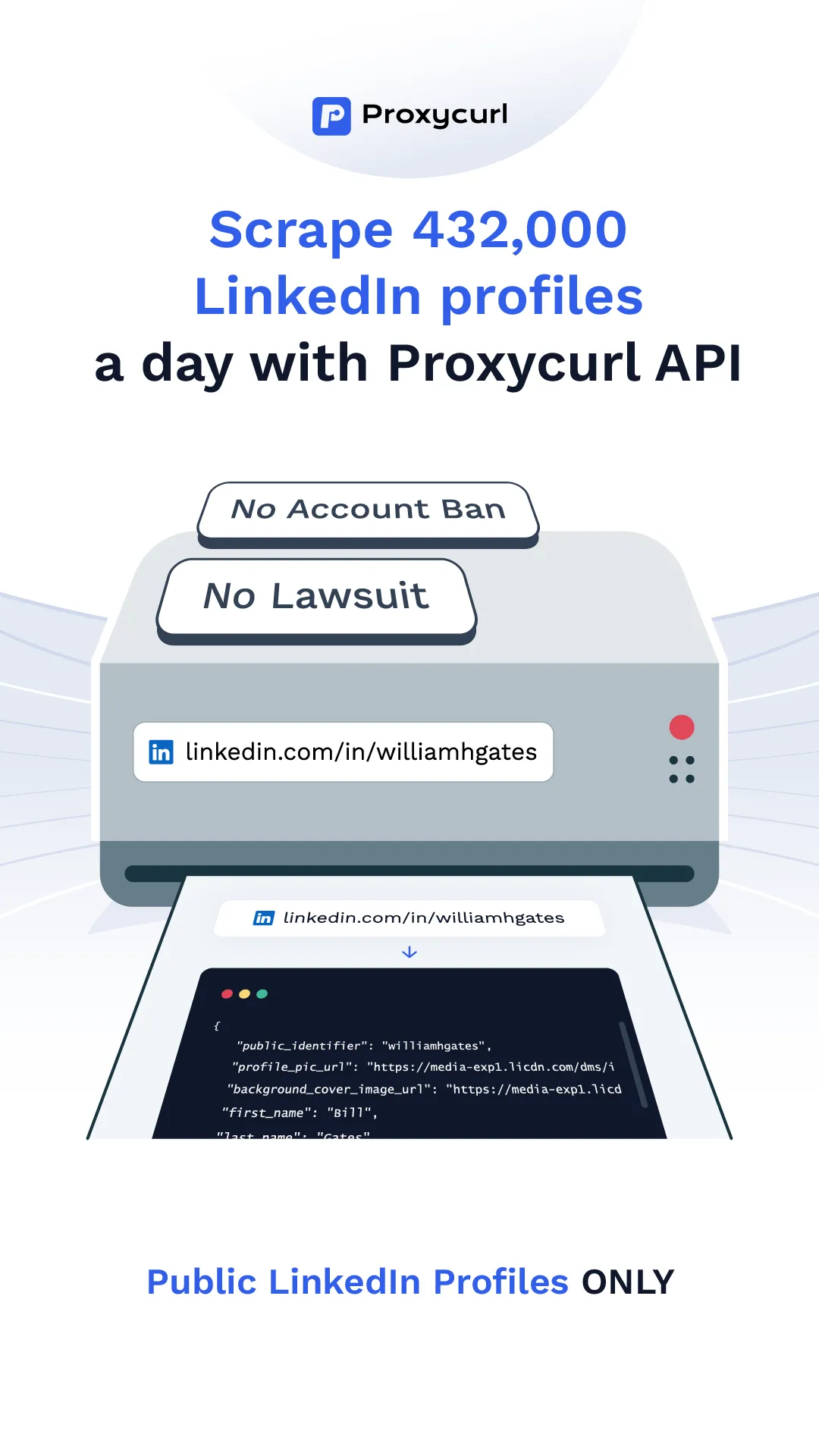 A printer printing public profile illustration for ad story