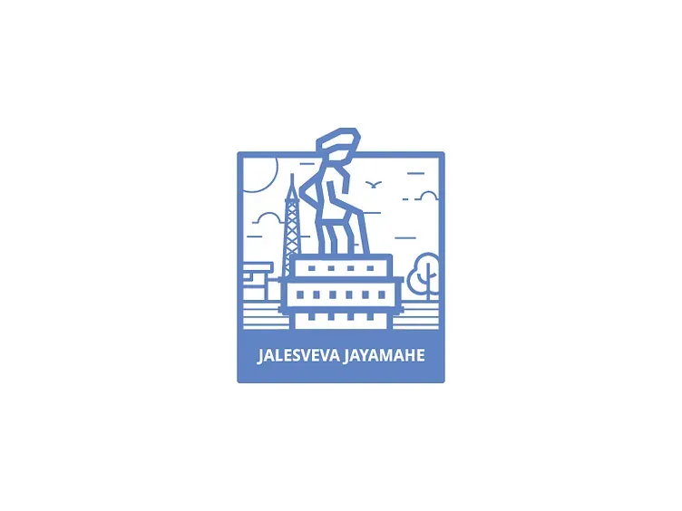 Illustration of a Jalesveva Jayamahe Surabaya landmark