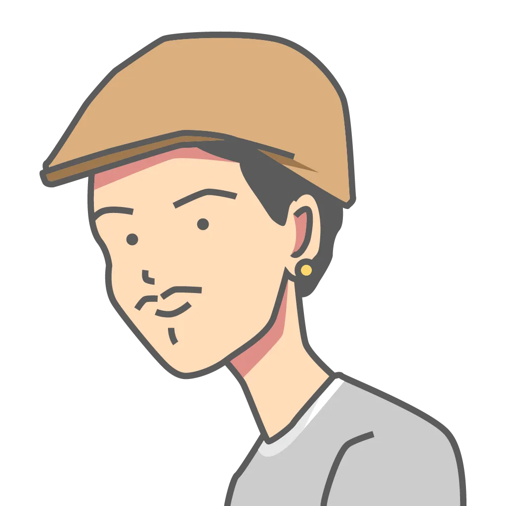 Illustration of an artist wearing a beret hat