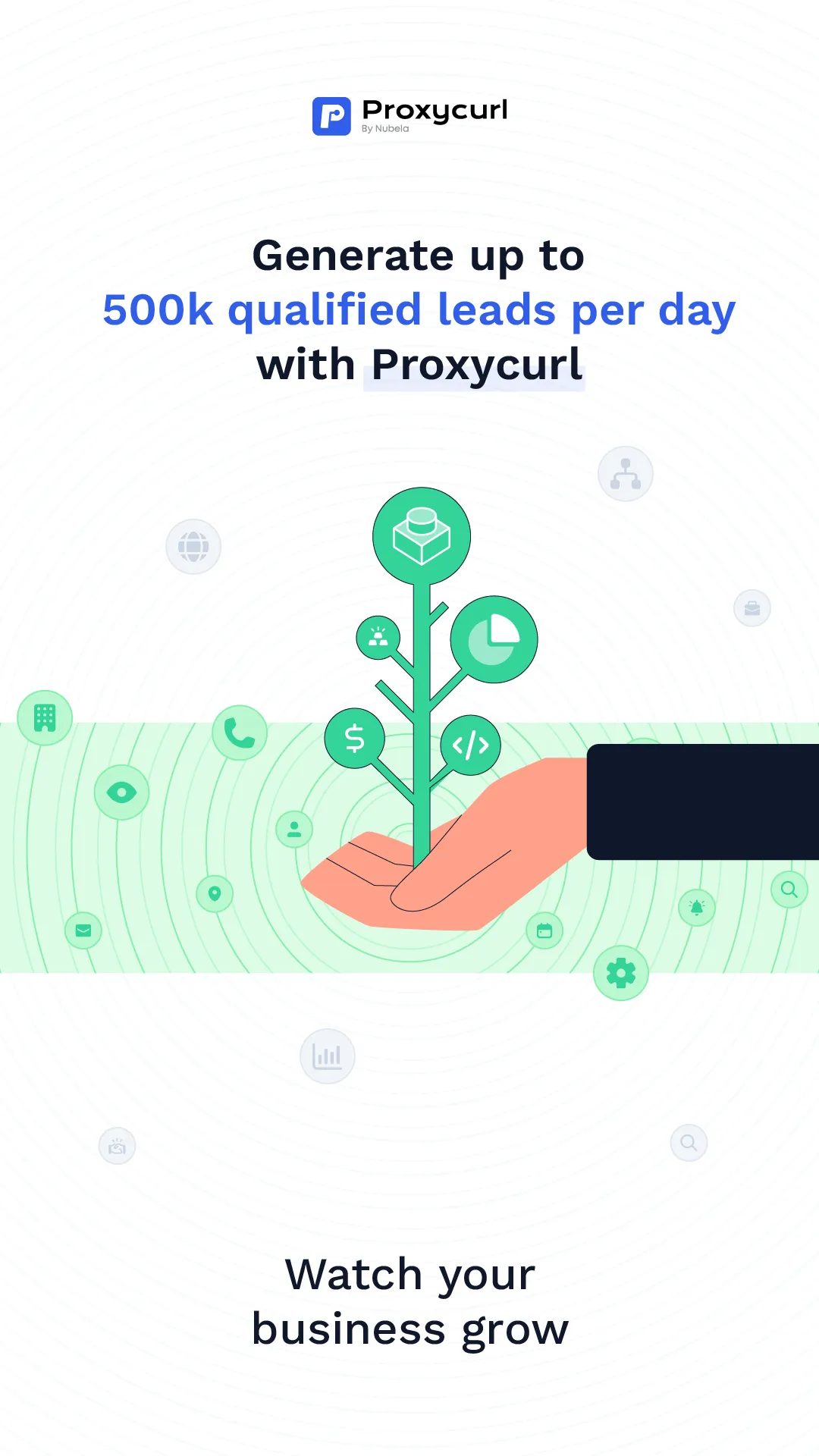 Qualified illustration ad story design