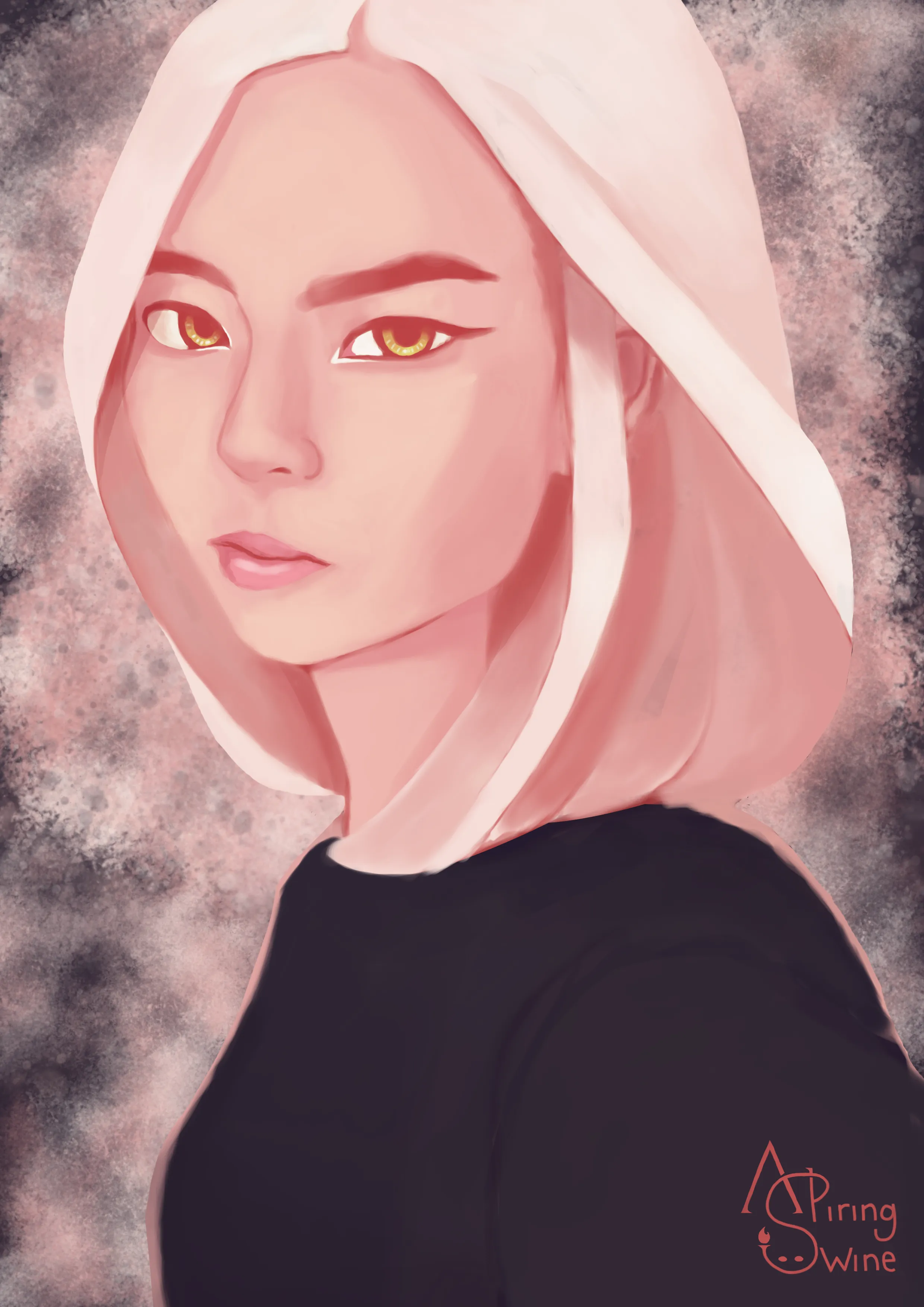 Stylized fanart illustration of a Lauren Tsai