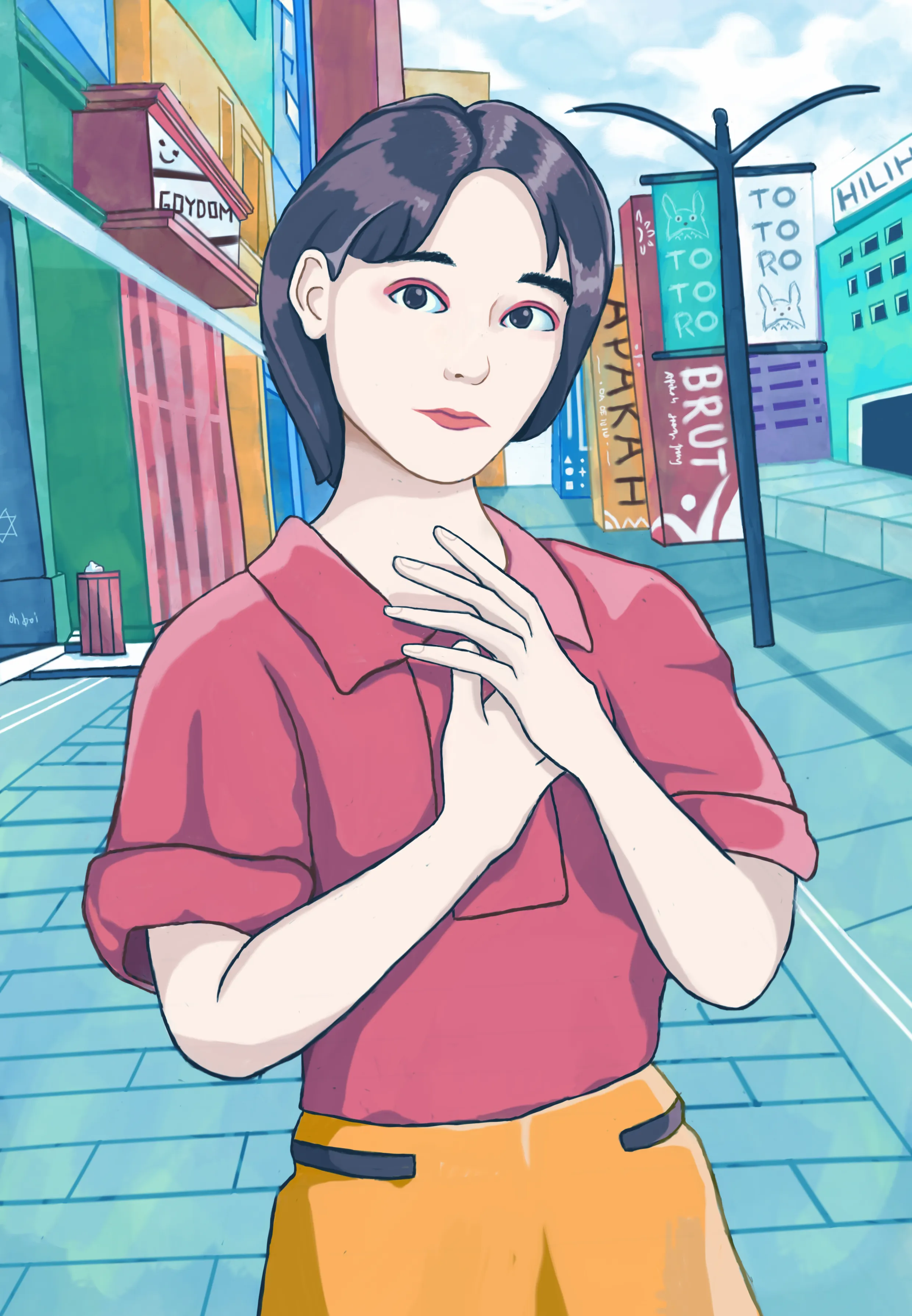 Stylized fanart illustration of Shen Yue