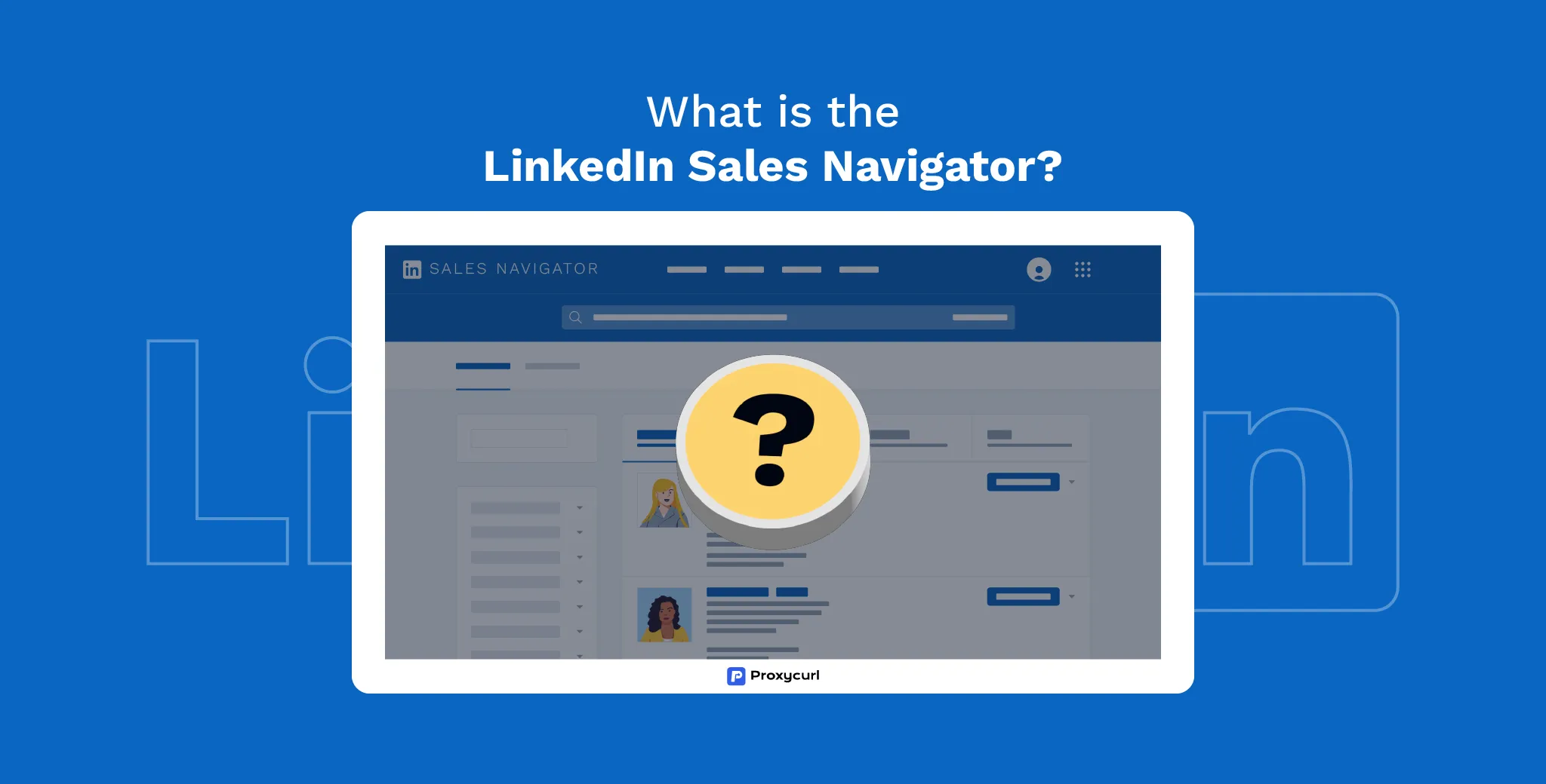What is the LinkedIn Sales Navigator illustration