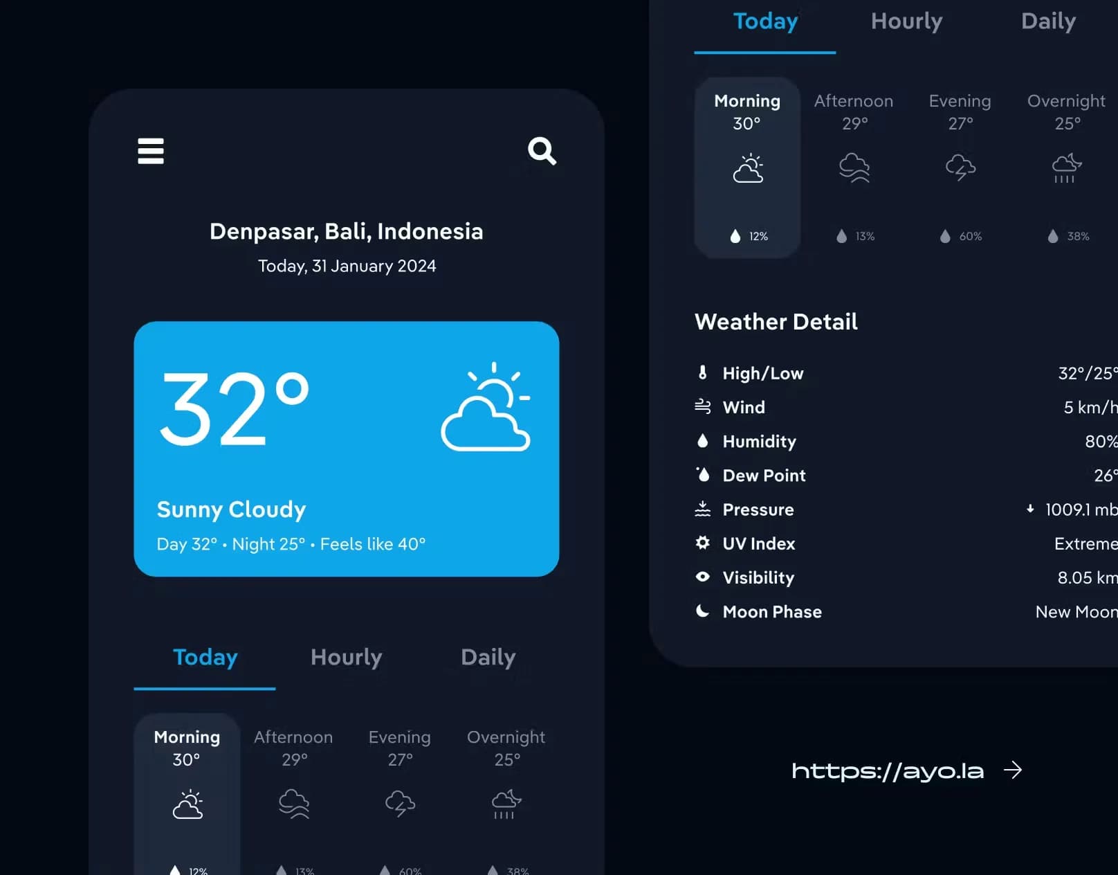 Ayo Icons v1.0 - Example of use case