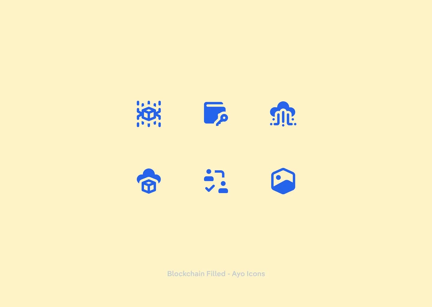Blockchain icons category