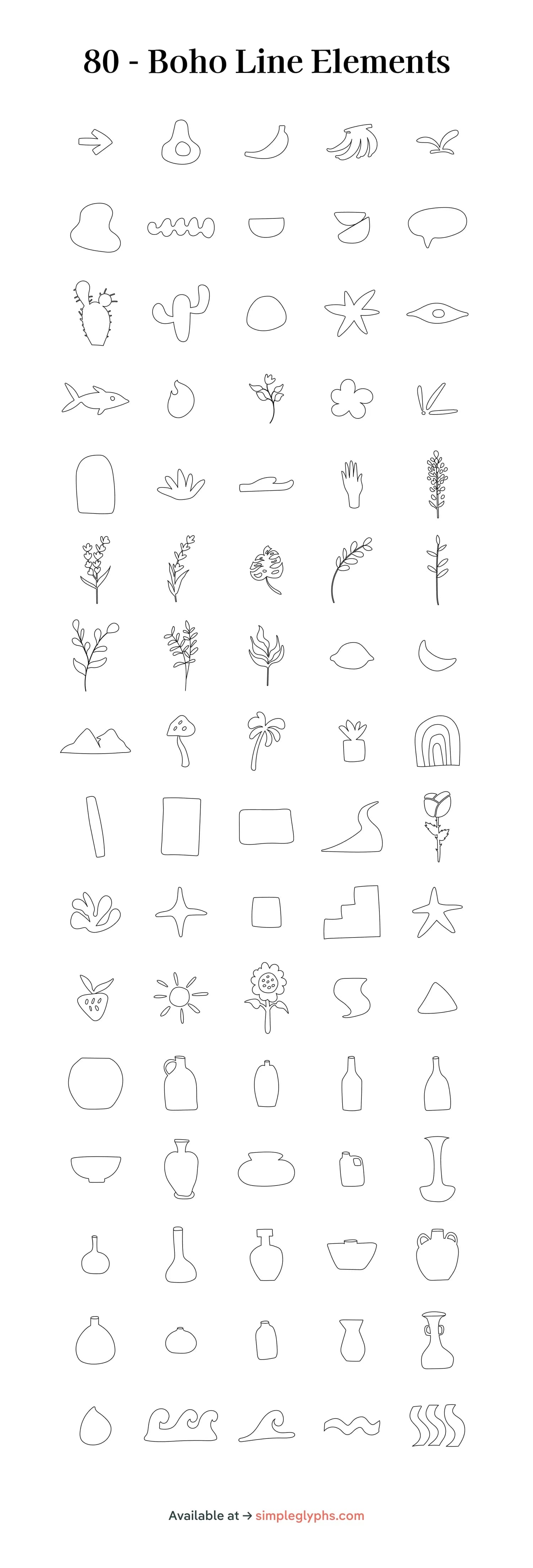 Boho line elements