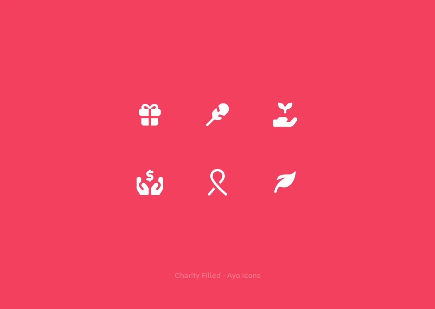 Charity icons collection
