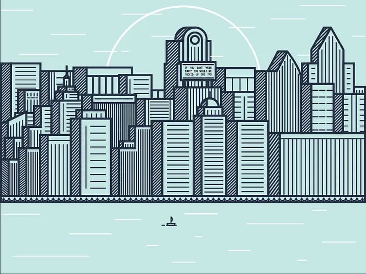City line illustration