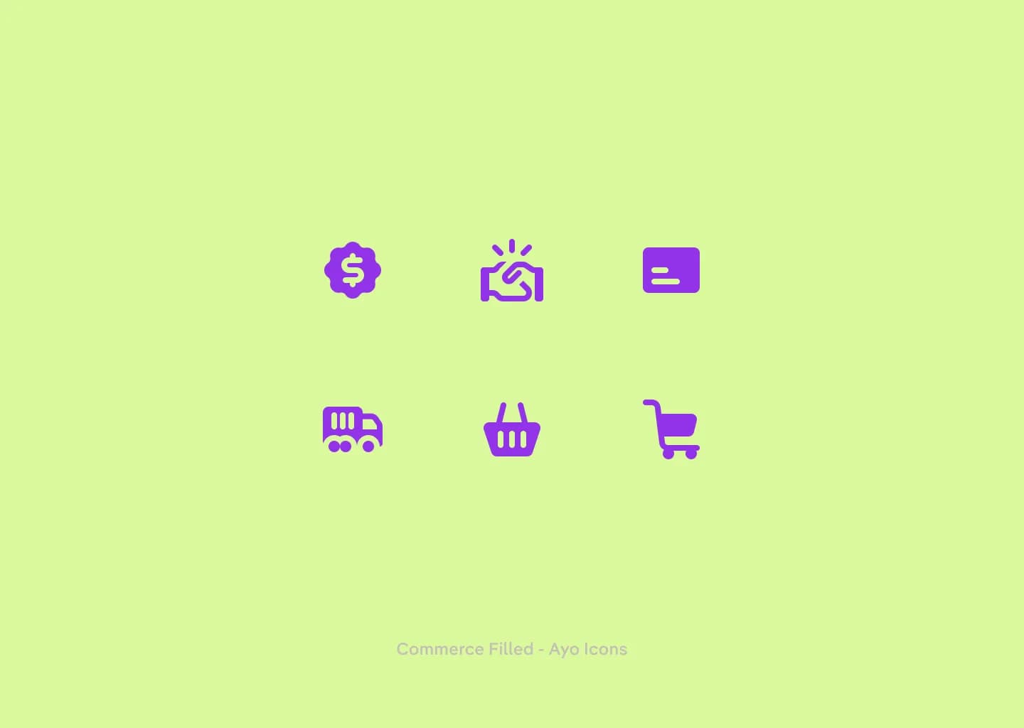 Commerce icon designs