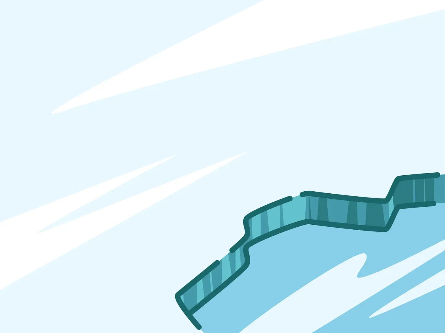 Fishing ice hole illustration