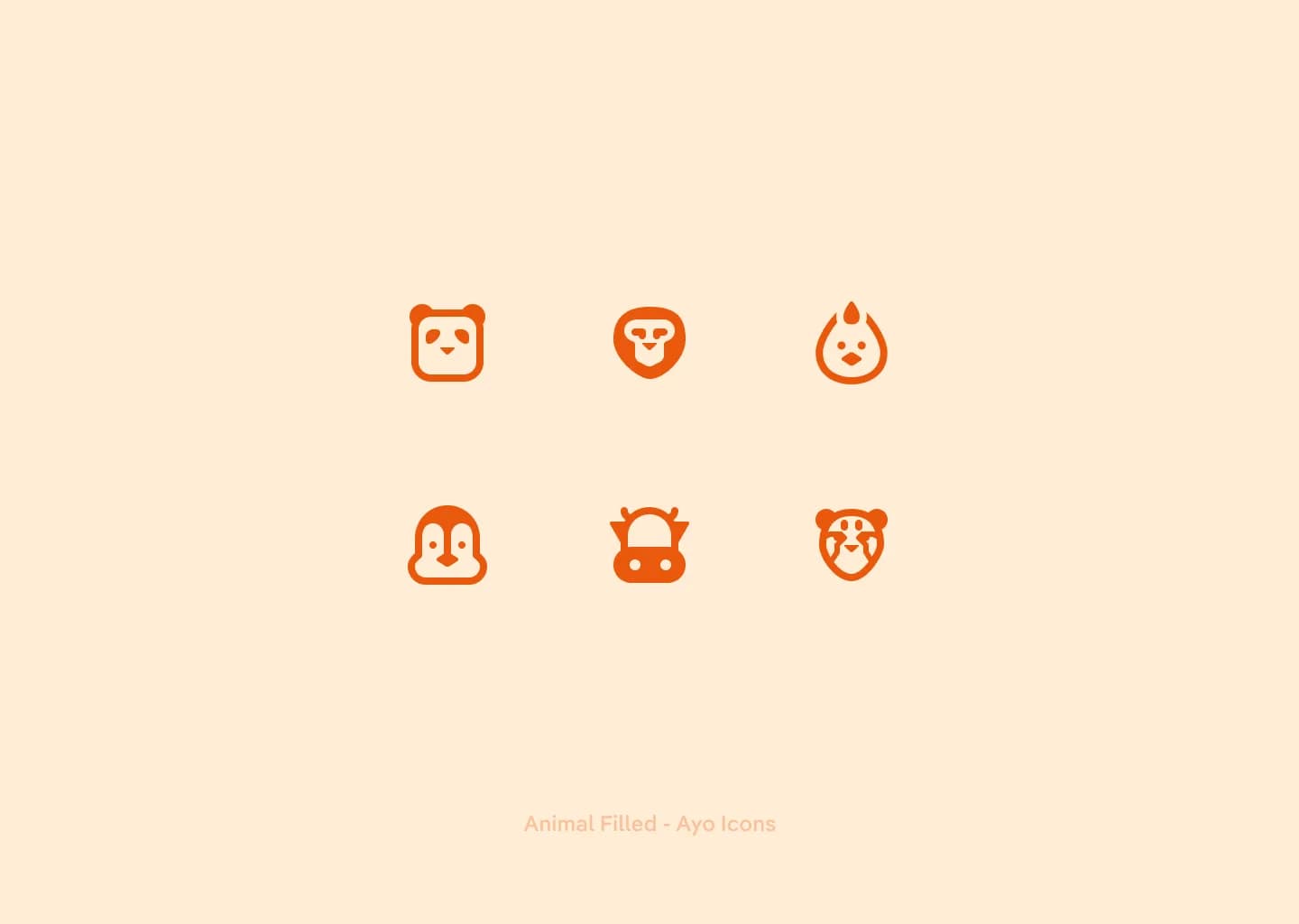 Icon designs with animal category