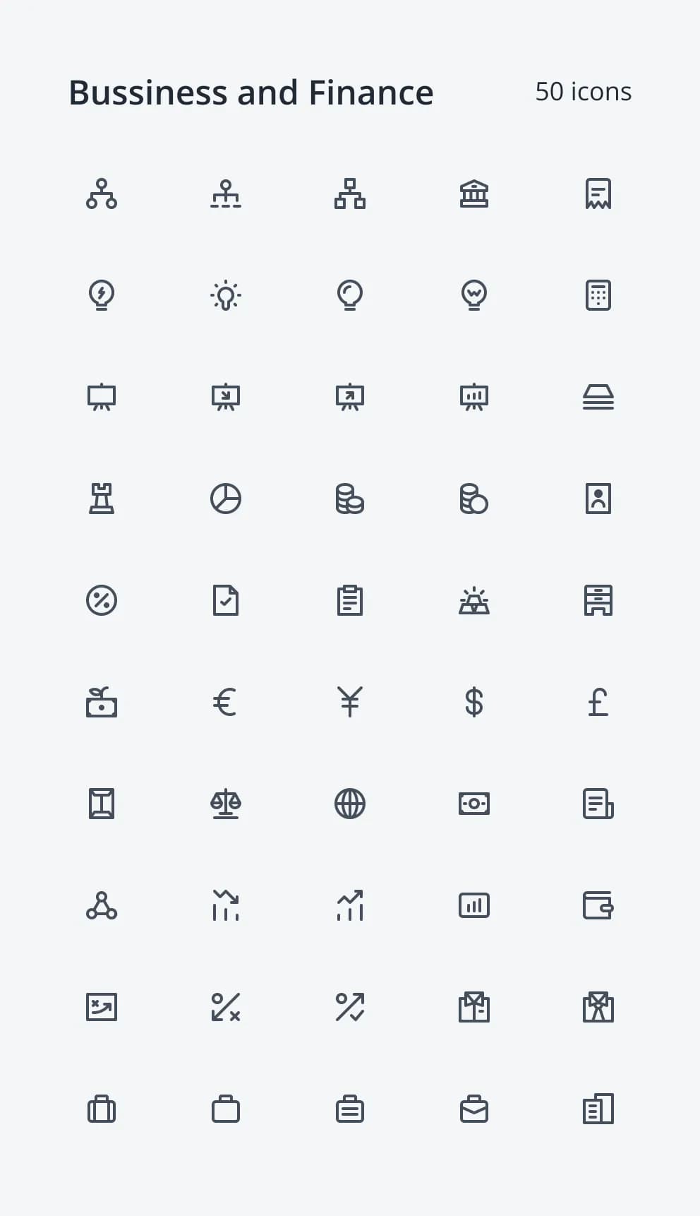 Neu Icons - Business and Finance