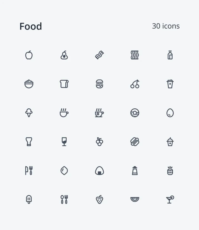 Neu Icons - Food