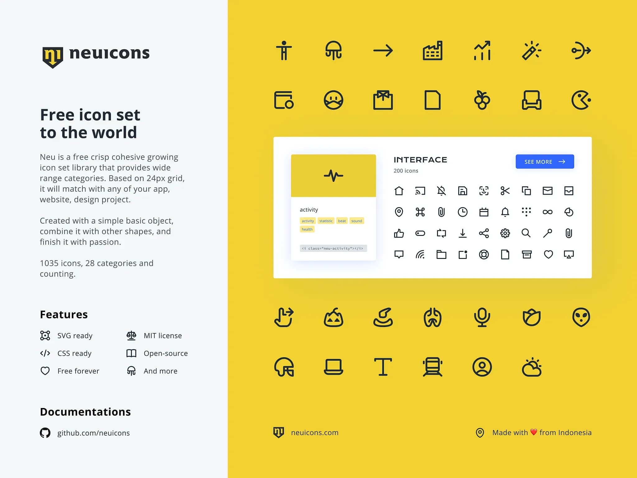 Neu Icons – Free icon set to the world