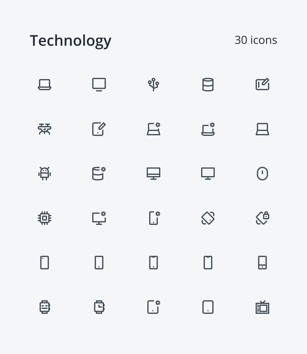 Neu Icons - Technology