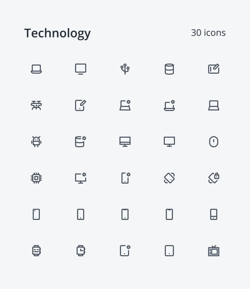 Neu Icons - Technology