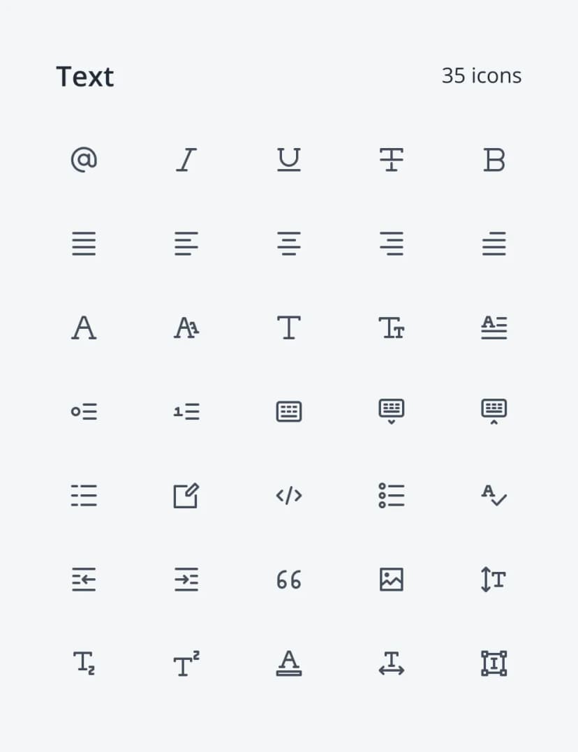 Neu Icons - Text