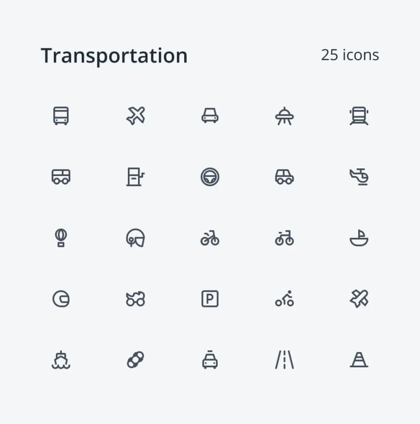 Neu Icons - Transportation