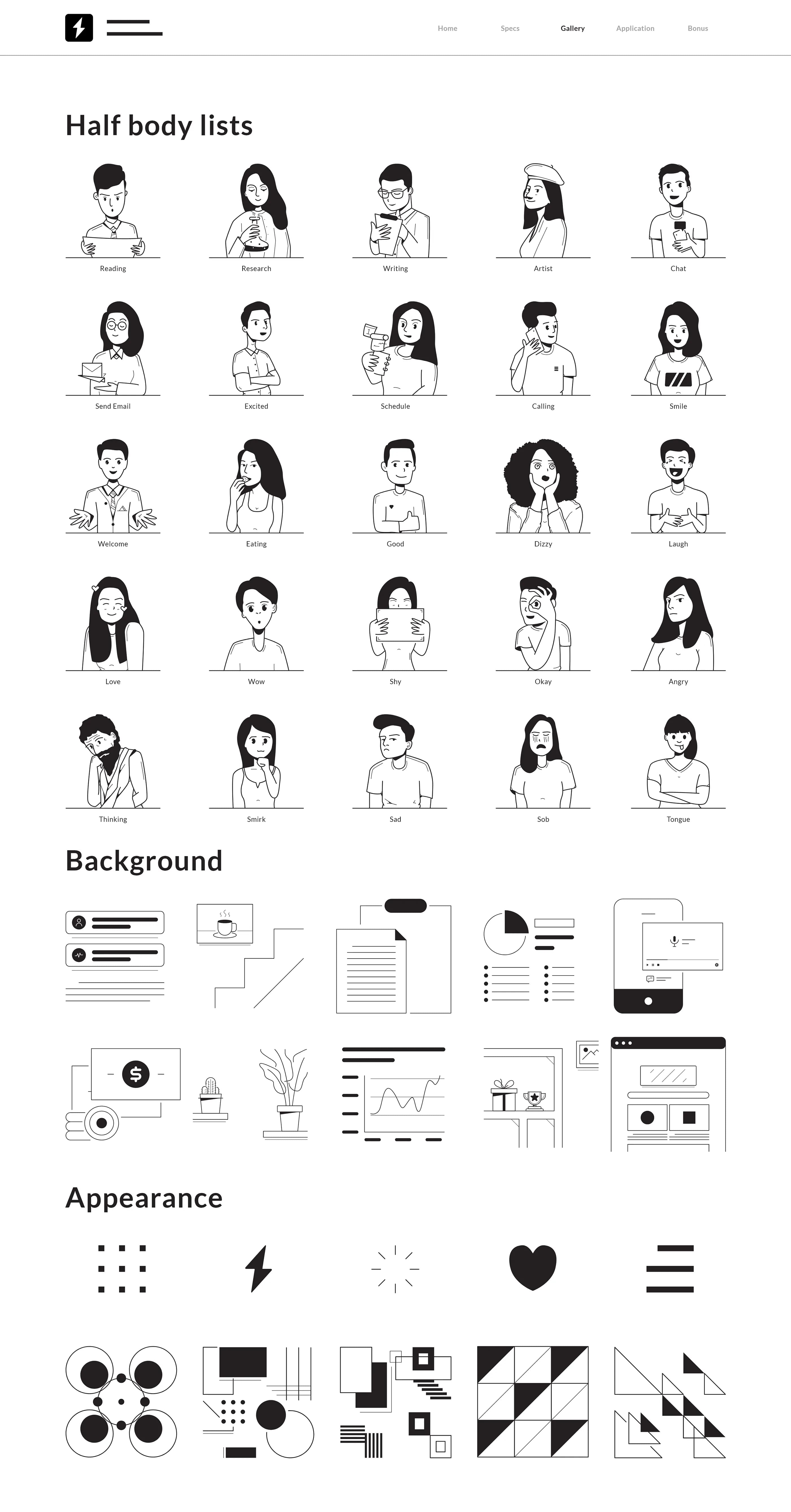 Nevime illustrations